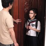 昔いたずらした少●が少し大人になって訪ねて来た…パイパン女学生中出し映像