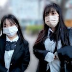 千●県船●市偏差値38女子校に通うおっぱい発育過剰J●塩対応マスク女子（SNSでパパ活始めたて）2人の中出しSEX映像公開