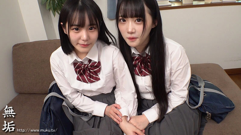 一度でいいから挟まりたい。仲良し美少女2人の真ん中に。 百合の間に挟まりオジサン参上。友達同士で初めてのレズ3P。（MUKD-565）
