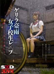 【VR】ゲリラ豪雨女子校生レ●プ 大きな助け声も豪雨の音にかき消されて誰も気が付かない…