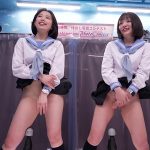 親友同士で潮吹き対決！ 電マ2輪車☆友マン押付けバトル！ ピンポイントクリ責めに耐えきれず潮！潮！大量噴出！ 即ハメされて友達の前で羞恥中出しSEX！ビクビク大絶頂！撮って出し！マジックミラー号～みく＆なつき編～